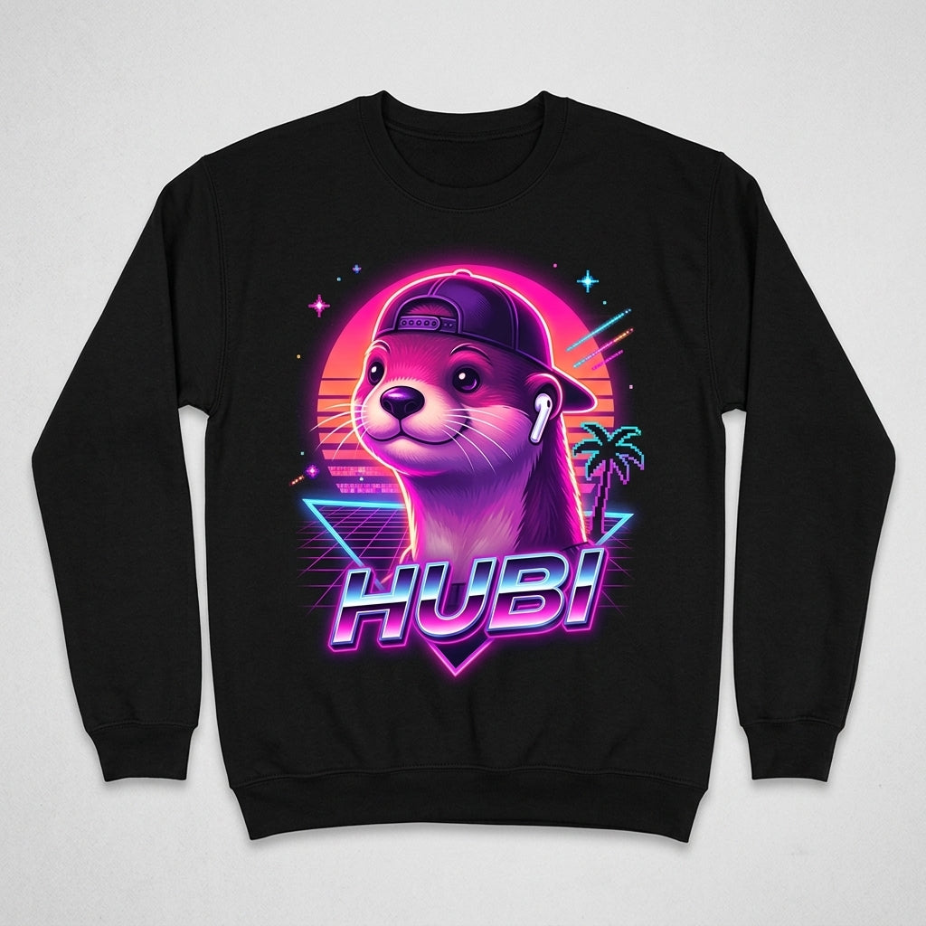 Hubi Synthwave Boulevard Crewneck / Midnight