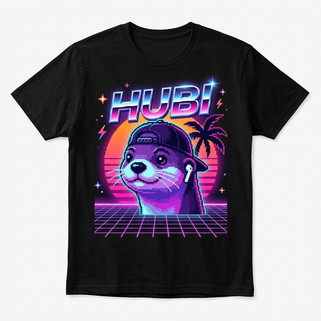 Hubi Neon Outrun Tee / Midnight