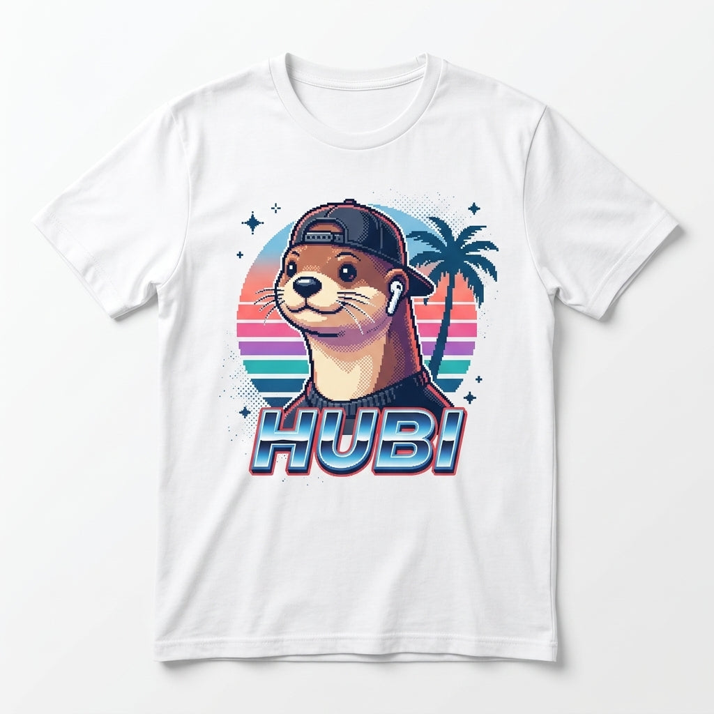 Hubi Sunset Arcade Tee / Bone White